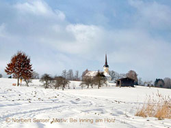 Winterlandschaft Inning am Holz 